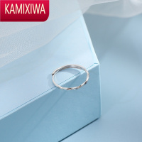 KAMIXIWA随行小确幸戒指女小众设计简约麻花食指戒可调节指环