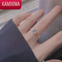 KAMIXIWA月光石戒指女轻奢设计小众精致开口指环时尚个性2022年新款潮