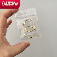 KAMIXIWA耳环收纳袋子打孔展示可悬挂用收纳项链耳钉耳饰便携透明首饰袋