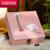 KAMIXIWA樱桃的滋味 铜锁刻字中式首饰收纳盒饰品盒生日结婚礼品盒送女友