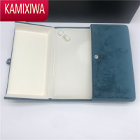 KAMIXIWA新款2021珍珠项链绒布按扣双开50厘米首饰收纳送礼物盒子拍照