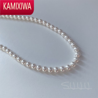 KAMIXIWASHHH/整体包金fever施水晶珍珠项链简约轻奢复古气质