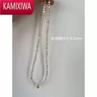 KAMIXIWA接好运!福牌金豆豆14k包金巴洛克珍珠项链高级小众锁骨链女