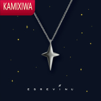 KAMIXIWA「star」设计 星月之星 S银锁骨项链温柔浪漫