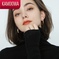 KAMIXIWA耳环小众设计高级感轻奢金色耳环2022年新款潮耳饰女气质耳钉2021