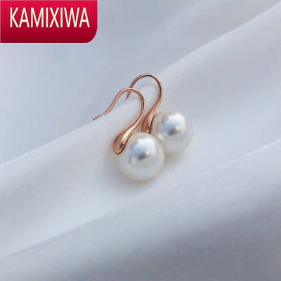 KAMIXIWAHand's新款高跟鞋耳钉银珍珠耳环女高级感设计耳饰潮女耳坠