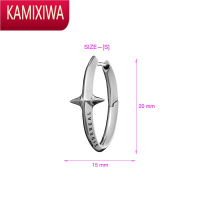 KAMIXIWA X sidereal设计银卫星耳环情侣中性高级感轻奢耳饰