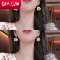KAMIXIWA高级感耳环2022年新款潮韩国气质耳坠女网红花朵水晶耳饰气质时尚