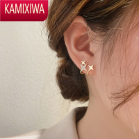 KAMIXIWA韩国星星耳钉法式高级感银银针特别设计感小众2022年新款潮耳环