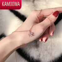 KAMIXIWA2022年新款项链女银简约ins轻奢高级小众设计感四叶草锁骨链潮