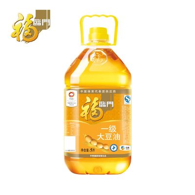 中粮福临门 一级大豆油5L/桶 家用装 精炼一级 食用油