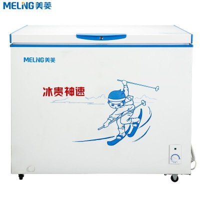 美菱(MELING) BC/BD-300DT 冰柜家用商用 大冷冻柜冷藏冷冻转换柜大容量卧式冷柜 一级节能