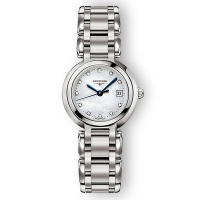 浪琴(Longines)瑞士手表 心月系列镶钻手表 正装经典钢带时尚休闲石英手表 L8.110.4.87.6