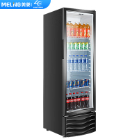 [大牌特惠]美菱 SC-318L 冰柜 318升商用立式展示柜 风直冷饮料生鲜玻璃保鲜柜高端冷柜安全门锁
