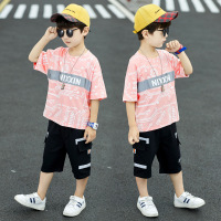 童装男童夏装套装2021新款儿童洋气男孩夏季帅气韩版短袖两件套潮