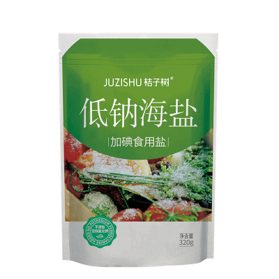 桔子树低钠海盐食盐食用盐加碘盐320g