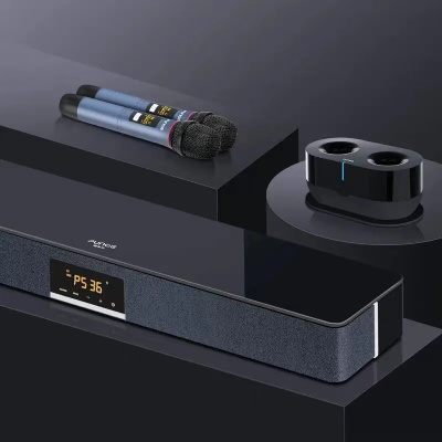 Punos(博浪沙)PS36+V6E充电盒套装钢琴师3D家庭影院KTV音响套装三分频双重低音客厅卡拉OK一体机蓝牙5.0