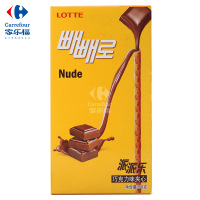 韩国进口 乐天派派乐 巧克力味夹心饼干棒50g