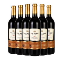 六瓶 Mountfei法国原酒进口红酒金标甜红美酒