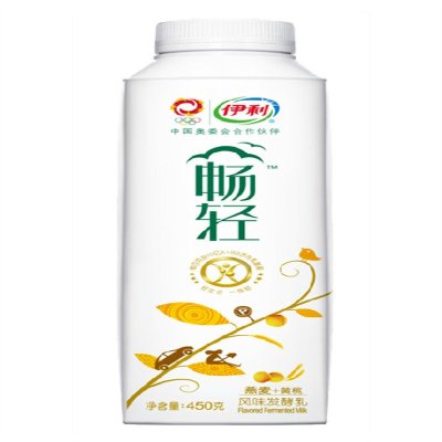 伊利畅轻风味发酵乳-燕麦+黄桃酸奶450g