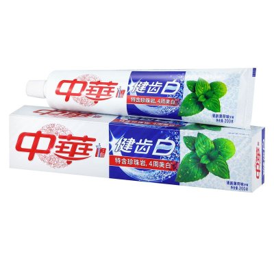 中华 (Zhong Hua) 健齿白牙膏 清新薄荷味200g【联合利华】