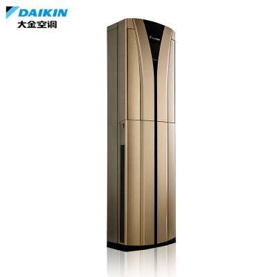 大金空调 (DAIKIN) 新三级能效 环绕气流 变频舒适 冷暖立柜式空调 FVXB372VAC-N 金色 3匹