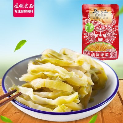 乌江清淡榨菜80g袋 袋装 清香味 榨菜酱菜下饭菜 面条包子泡面稀饭好搭档 佐餐良品