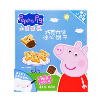 小猪佩奇佩琪(peppapig)160g注心饼干巧克力味儿童零食礼物