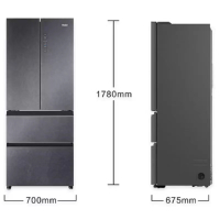 海尔410升两门冰箱 零距离自由嵌入式 全空间保鲜科技 EPP超净杀菌系统 冷藏三档变温室 左右换门自由组合