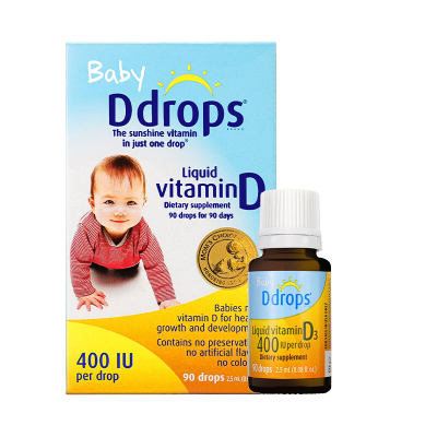 Baby Ddrops d3滴剂 婴儿维生素d3 新生儿vd 宝宝ad钙 促进钙吸收 D3滴液