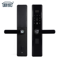 智能指纹锁稳家家用防盗门锁通用电子门锁入户密码锁WJ-D31黑色