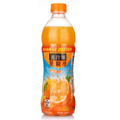 美汁源果粒橙450ml