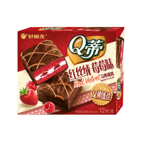 好丽友 Q蒂多层蛋糕 (红丝绒草莓味)168g