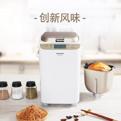 松下(Panasonic) 变频面包机全自动投放智能烘烤预约烤吐司早餐机和面机WTP1001