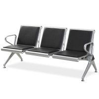 红本 HB-Q137机场等候排椅 排椅三人位机场椅等候椅候诊椅办公沙发不锈钢医院椅输液椅长排椅公共椅排椅银行椅