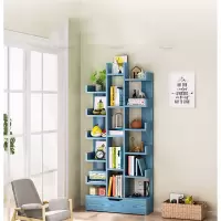 儿童书架置物架落地创意客厅小型树韵美舞灵形收纳架子简易小书柜卧室家用
