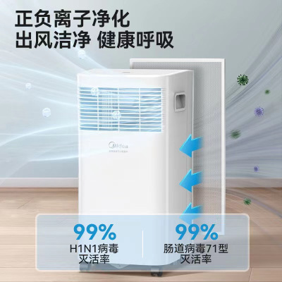 美的臻选I美的(Midea)KY-20/N7Y-PHA 移动空调小1匹单冷 家用厨房一体机免安装便捷立式空调