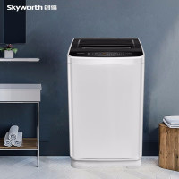创维臻选I创维(Skyworth) T10N52_淡雅银 10公斤全自动智能波轮洗衣机 10大洗涤程序 单脱水程序