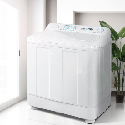 海尔(Haier) XPB120-628S 洗衣机 双缸双桶半自动家用大容量洗衣机强劲动力水电分离飓风流水老人操作简单