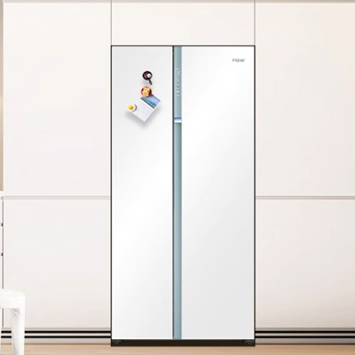 海尔(Haier)冰箱 BCD-561WLHSS14W9U1 对开门超薄冰箱 全空间保鲜 零距离自由嵌入 双重杀菌