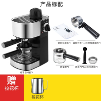 古达意式咖啡机家用小型煮咖啡壶全半自动蒸汽式_标配