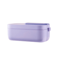 生活元素充电加热饭盒无线便携电热便当盒上班族学生带饭_紫色