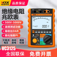 胜利仪器VC3125数字绝缘电阻测试仪高压兆欧表5000V2500V