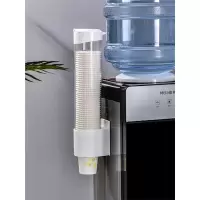 一次性杯子架自动取杯器饮水机知渡放纸杯水杯塑料杯架的免打孔置物架