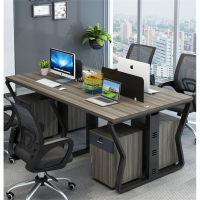 办公桌子办公室财务工位屏风它墅简约现代4人位卡座职员办公桌椅组合