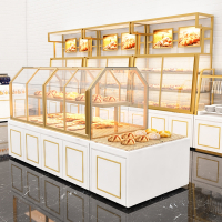 古达定制面包柜面包展示柜蛋糕店糕点中岛柜货架展示架模型烘焙房边柜展柜