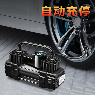 车载充气泵古达打气泵汽车用便携式轿车电动轮胎12V双缸高压气泵