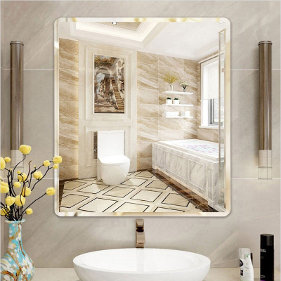 浴室镜子贴墙美容镜自粘洗手间卫生间厕所洗漱台壁挂免打孔化妆贴片挂墙