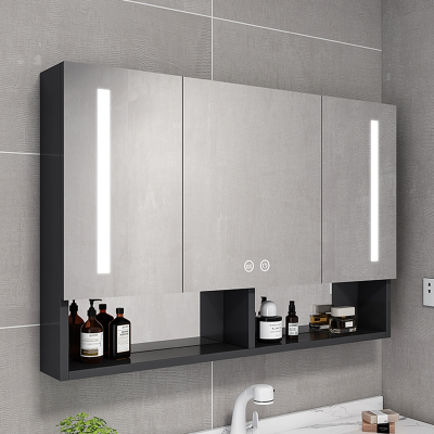 藤印象铝智能浴室镜柜卫生间除雾带灯光储物收纳镜子挂墙置物架镜箱