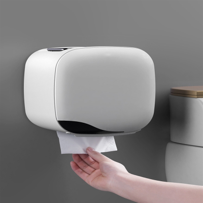 厕所卫生间纸巾盒手逗手机置物架家用墙上壁挂免打孔挂卷筒抽纸盒